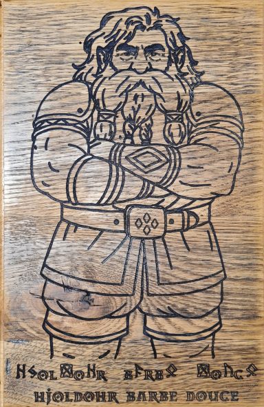 "Laisse moi RP" Gravure via un dessin vectorisé